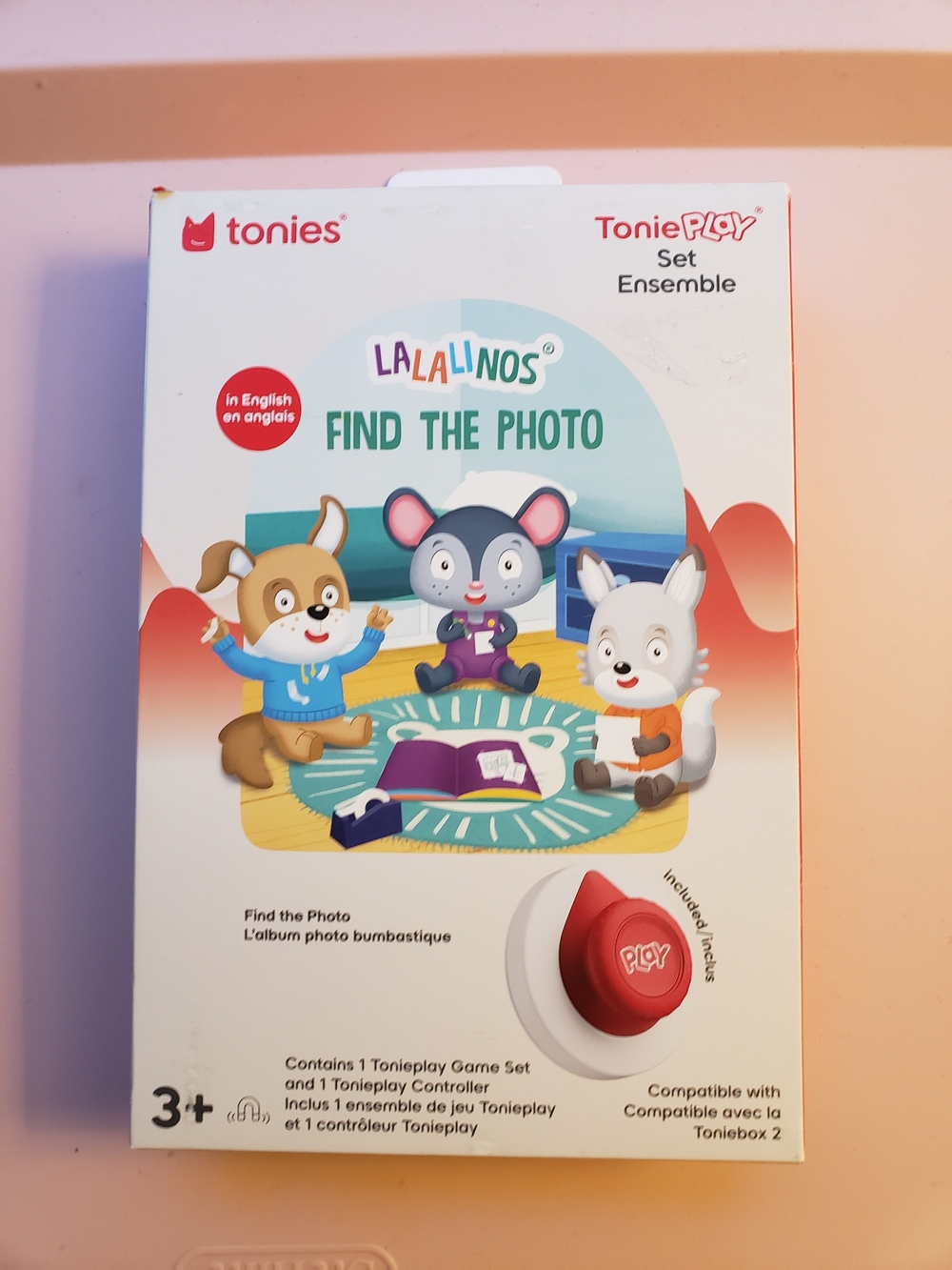 Tonies Lalalinos Find the Photo Tonieplay Set Tonieplay Set Red & White NWT